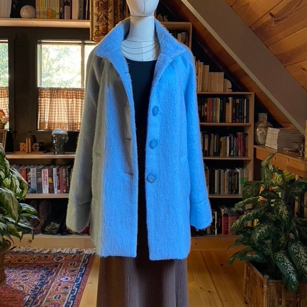 Coat Fluffy Blue